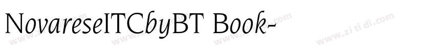 NovareseITCbyBT Book字体转换